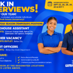 WALK IN STORES TO BE INTERVIEWED!